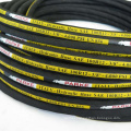 Four Steel Spiral 2 inch 51mm SAE 100R12 Black Wrap Surface Lettering Hydraulic Hose High Pressure